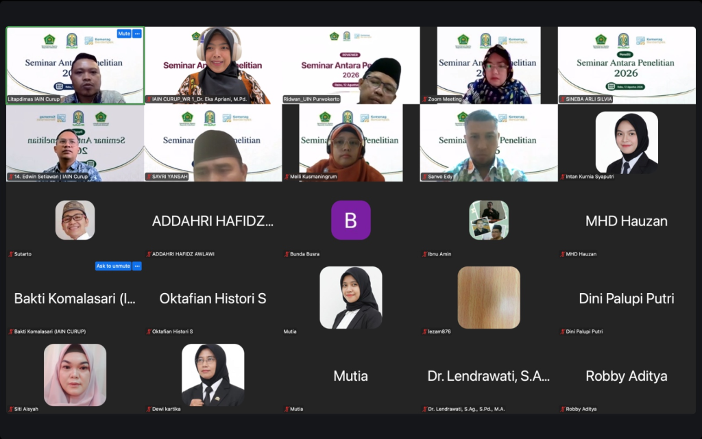 LPPM IAIN Curup Gelar Seminar Antara Penelitian Litapdimas, Dorong Peningkatan Kualitas Hasil Riset whatsapp image 2026 08 12 at 08.41.28